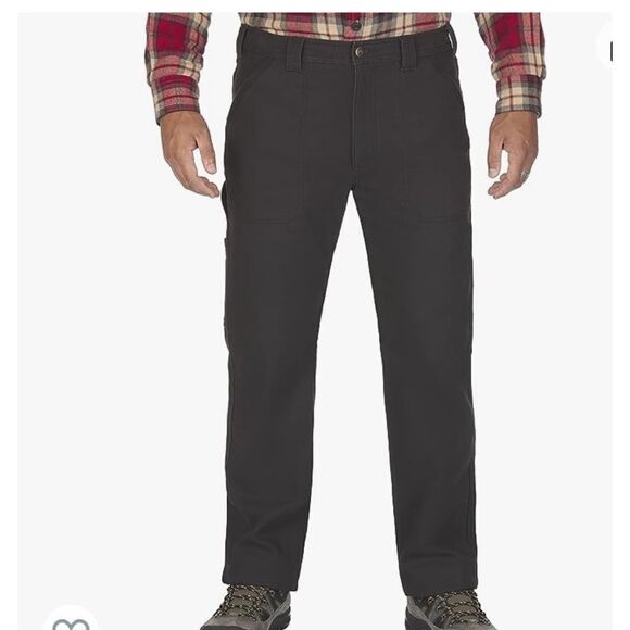 Coleman Fleece Lined, Stretch, Tear Resistant 38Wx30L Blk/Coffee NWT‎ IN PKG - Picture 1 of 7
